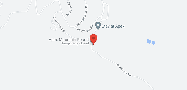 map of 1338 APEX MOUNTAIN ROAD